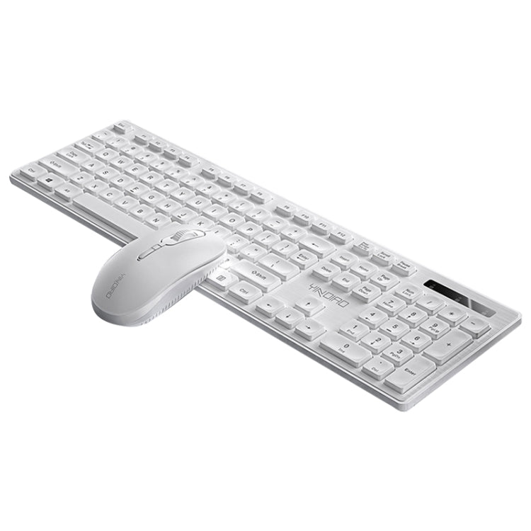 YINDIAO V3 Max Business Office Silent Wireless Keyboard Mouse Set (White) - Wireless Keyboard by YINDIAO | Online Shopping UK | buy2fix