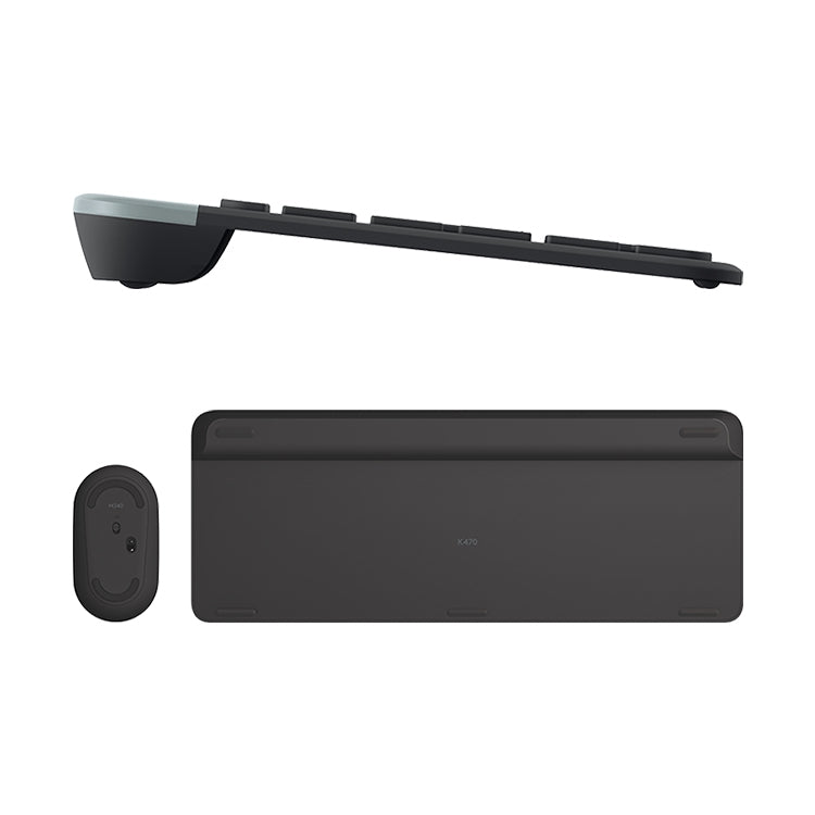Logitech MK470 Wireless Silence Keyboard Mouse Set (Black) - Wireless Keyboard by Logitech | Online Shopping UK | buy2fix