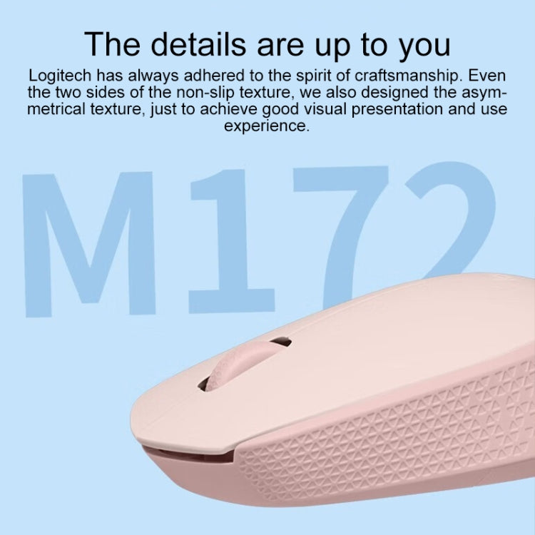 Logitech M172 1000DPI 2.4GHz Wireless Mouse (Pink) - Wireless Mice by Logitech | Online Shopping UK | buy2fix