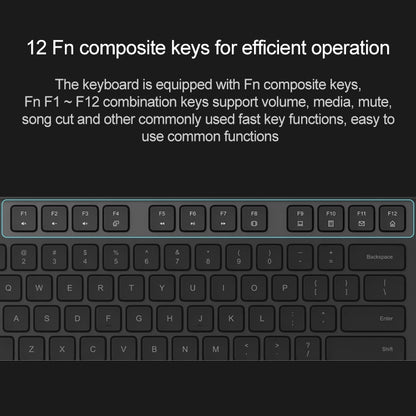 Original Xiaomi 2.4GHz Wireless Keyboard + Mouse Set for Notebook Desktop Laptop(Black) - Wireless Keyboard by Xiaomi | Online Shopping UK | buy2fix