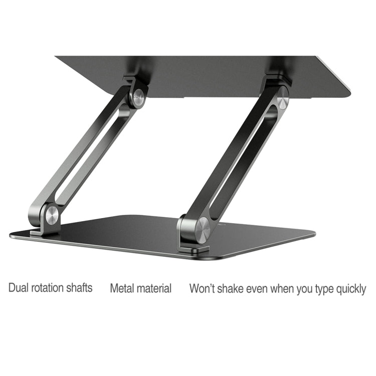 NILLKIN ProDesk Adjustable Aluminum Alloy Laptop Notebook Stand Holder (Grey) - MacBook Holder by NILLKIN | Online Shopping UK | buy2fix