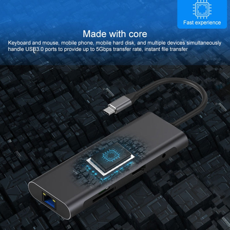 Blueendless 9 In 1 Multi-function Type-C / USB-C HUB Expansion Dock - Computer & Networking by Blueendless | Online Shopping UK | buy2fix