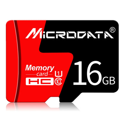 MICRODATA 16GB U1 Red and Black TF(Micro SD) Memory Card - Micro SD Card by MiCRODATA | Online Shopping UK | buy2fix