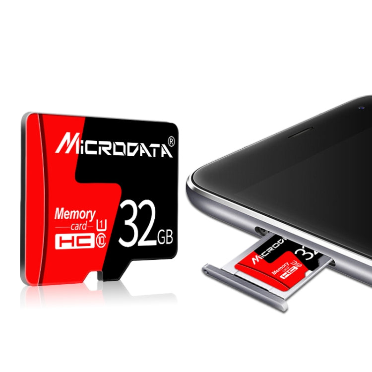 MICRODATA 16GB U1 Red and Black TF(Micro SD) Memory Card - Micro SD Card by MiCRODATA | Online Shopping UK | buy2fix