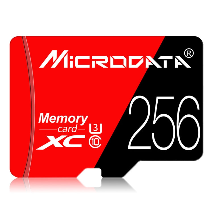 MICRODATA 256GB U3 Red and Black TF(Micro SD) Memory Card - Micro SD Card by MiCRODATA | Online Shopping UK | buy2fix