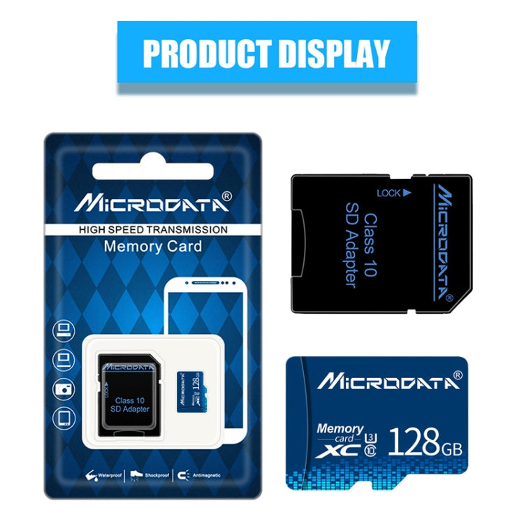 MICRODATA 128GB U3 Blue TF(Micro SD) Memory Card - Micro SD Card by MiCRODATA | Online Shopping UK | buy2fix