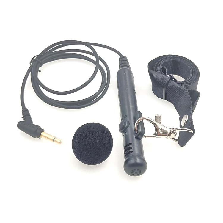 MK-7 3.5mm Elbow Head Handheld Loudspeaker Neck-mounted Microphone with Lanyard, Length: 1m (Black) - Consumer Electronics by buy2fix | Online Shopping UK | buy2fix