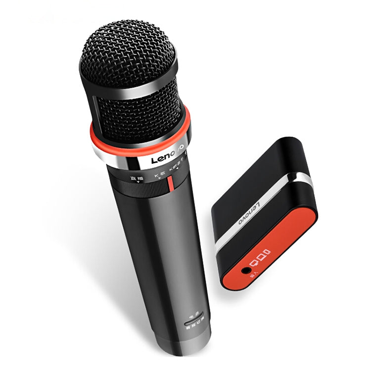 Original Lenovo UM20-U K Song Wireless Digital Microphone Live Recording Equipment with Wireless Receiver (Black) - Consumer Electronics by Lenovo | Online Shopping UK | buy2fix