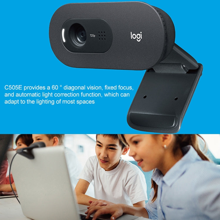 Logitech C505e USB 720P Web Camera with Microphone - HD Camera by Logitech | Online Shopping UK | buy2fix