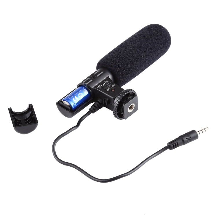 MIC-02 30-18000Hz Rate Sound Clear Stereo Microphone for Smartphone, Cable Length: 28cm - Consumer Electronics by buy2fix | Online Shopping UK | buy2fix