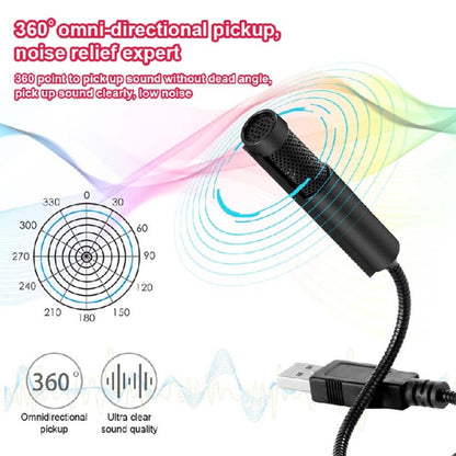 Yanmai SF-558 Mini Professional USB Studio Stereo Condenser Recording Microphone, Cable Length: 15cm (Black) - Microphone by Yanmai | Online Shopping UK | buy2fix