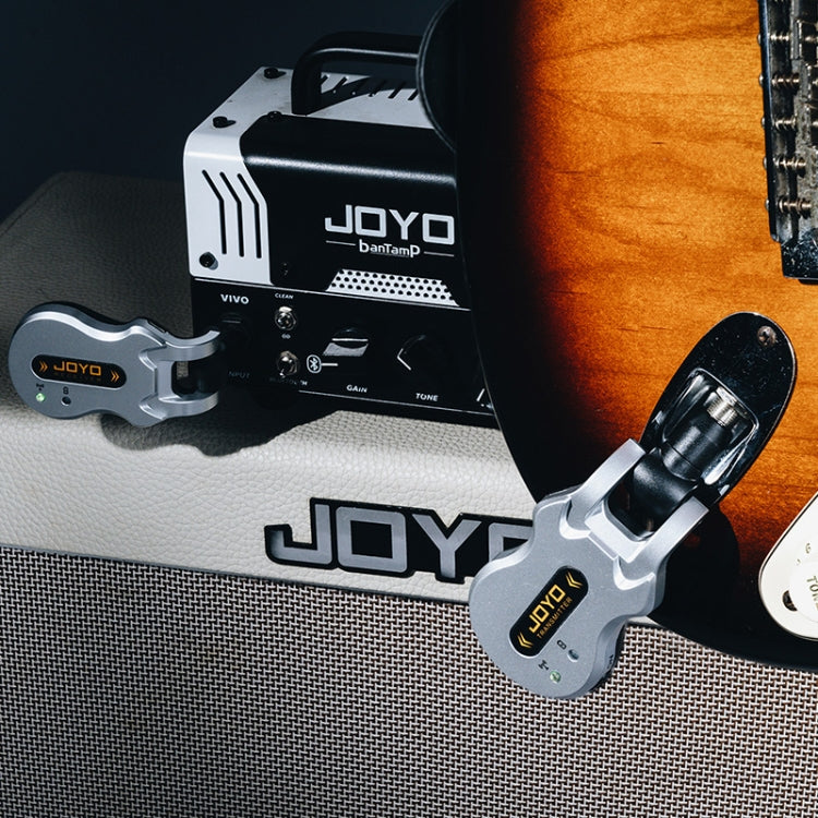 JOYO JW-02A 5.8Ghz Portability Guitar Wireless Audio Transmitter Audio Receiver (Silver) - String Instrument Accessories by JOYO | Online Shopping UK | buy2fix