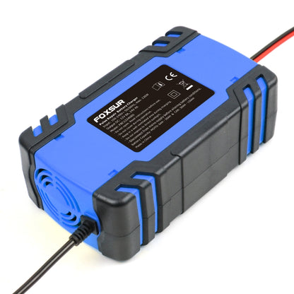 FOXSUR 12V-24V Car Motorcycle Truck Repair Battery Charger AGM Charger, EU Plug (Blue) - Battery Charger by FOXSUR | Online Shopping UK | buy2fix