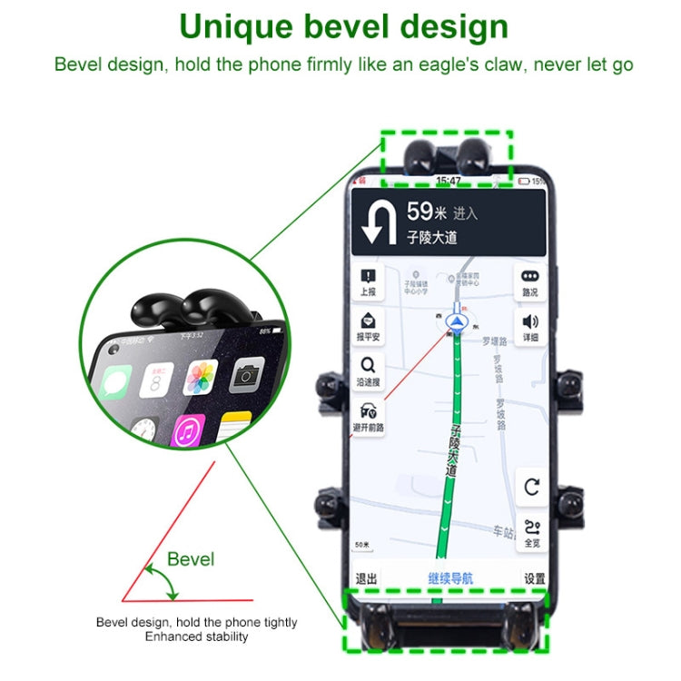 Tilt Rearview Mirror Screw Hole Ball-Head Motorcycle Eight-jaw Aluminum Phone Navigation Bracket - Holder by buy2fix | Online Shopping UK | buy2fix