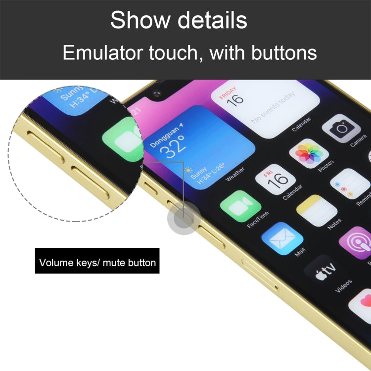 For iPhone 14 Plus Color Screen Non-Working Fake Dummy Display Model (Yellow) - For iPhone & iPad by buy2fix | Online Shopping UK | buy2fix