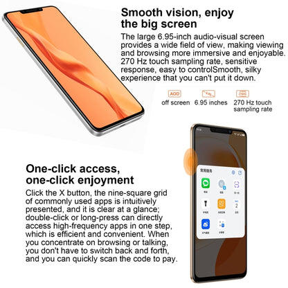 Huawei Enjoy 60X 512GB STG-AL00, China Version, Dual Back Cameras, Side Fingerprint Identification, 7000mAh Battery, 6.95 inch HarmonyOS 3.0 Qualcomm Snapdragon 680 Octa Core 2.4GHz, Network: 4G, OTG, NFC, Not Support Google Play(Orange) - Huawei Mate & P by Huawei | Online Shopping UK | buy2fix