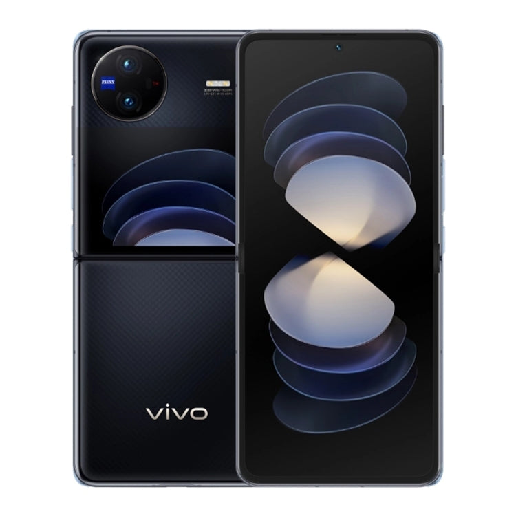 vivo X Flip 5G, 50MP Camera, 12GB+256GB, Dual Back Cameras, Side Fingerprint Identification, 4400mAh Battery, 6.74 inch + 3.0 inch Android 13.0 OriginOS 3 Qualcomm Snapdragon 8+ Gen1 Octa Core up to 3.0GHz, NFC, OTG, Network: 5G (Black) - vivo by vivo | Online Shopping UK | buy2fix