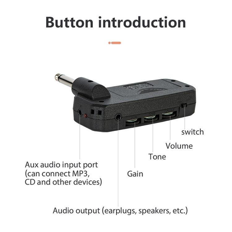 JOYO JA-03 TubeDrive Mini Portable Electric Guitar Effector - Guitar Tuner by JOYO | Online Shopping UK | buy2fix