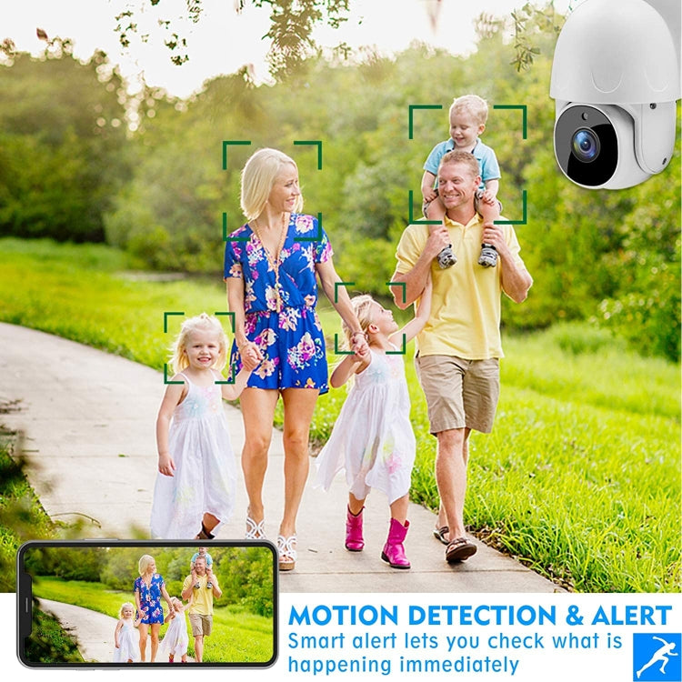 Tuya QX45 1080P Full HD IP65 Waterproof 2.4G Wireless IP Camera, Support Motion Detection & Two-way Audio & Night Vision & TF Card, UK Plug - Security by buy2fix | Online Shopping UK | buy2fix