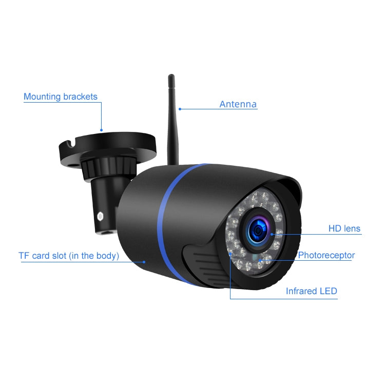 Q4 2.0 Million Pixels 1080P HD Wireless IP Camera, Support Motion Detection & Two-way Audio & Infrared Night Vision & TF Card, AU Plug - Security by buy2fix | Online Shopping UK | buy2fix