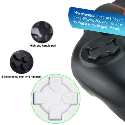 Wired Game Controller Gamepad Handle for PS3 / Compute(Black) - Gamepads by buy2fix | Online Shopping UK | buy2fix