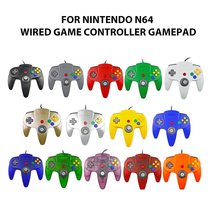 For Nintendo N64 Wired Game Controller Gamepad(Black) - Gamepads by buy2fix | Online Shopping UK | buy2fix