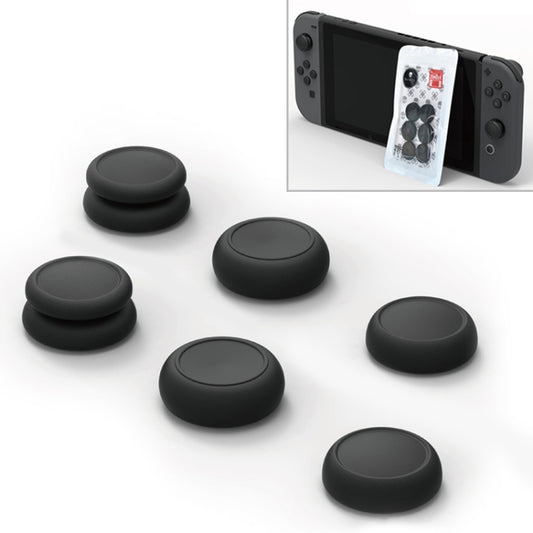 Skull&Co Left + Right Gamepad Rocker Cap Button Cover Thumb Grip Set for Switch / Switch Lite / JOYCON(Black) - Toys & Hobbies by buy2fix | Online Shopping UK | buy2fix