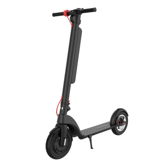 [EU Warehouse] X8 Outdoor Waterproof Foldable Electric Scooter with 10 inch Vacuum Tires & LCD Display & LED Lights & 10AH Lithium Battery, Load-bearing: 20-100kg (Black) - Electric Scooters by buy2fix | Online Shopping UK | buy2fix