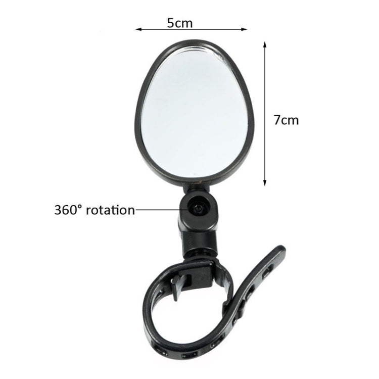 360 Degree Rotation Mountain Bike Bicycle Quick Release Silicone Rearview Reflector Mirror - View Mirrors by buy2fix | Online Shopping UK | buy2fix