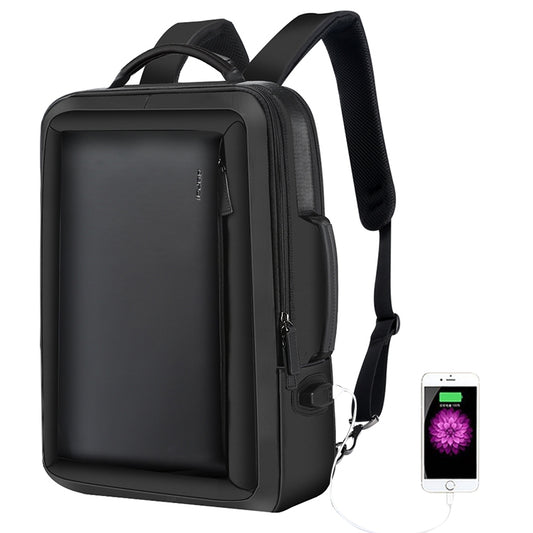 Bopai 751-006551 Large Capacity Business Casual Breathable Laptop Backpack with External USB Interface, Size: 30 x 12 x 44cm(Black) - Backpack by Bopai | Online Shopping UK | buy2fix