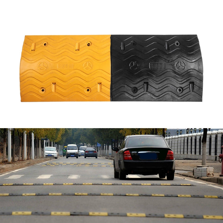 Wavy Rubber Speed Bump, Size: 100x38x5cm - Speed Bumps by buy2fix | Online Shopping UK | buy2fix