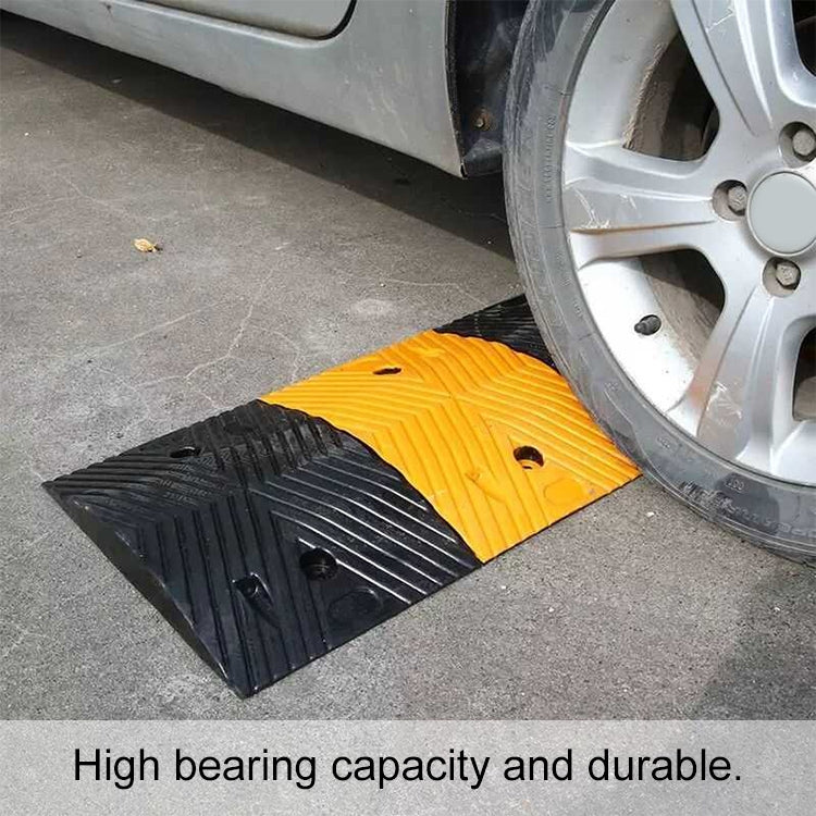 Strip Two-in-one Rubber Speed Bump, Size: 50x30x5cm - Speed Bumps by buy2fix | Online Shopping UK | buy2fix