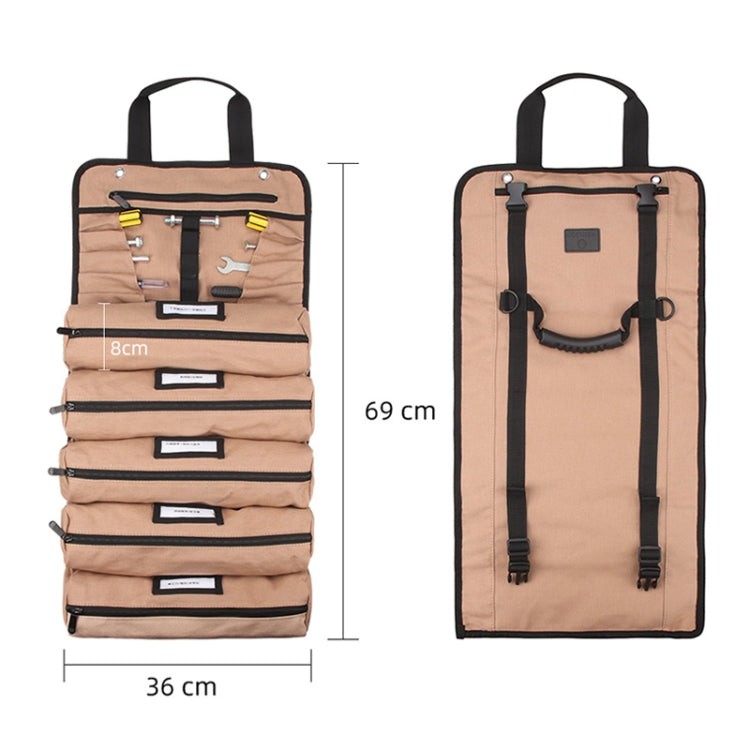 CL196 Car Hanging Storage Bag Hardware Tool Portable Canvas Bag - Storage Bags & Boxes by buy2fix | Online Shopping UK | buy2fix