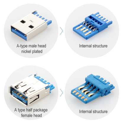 USB 3.0 Male to Female Extension Cable with Screw Nut, Cable Length: 30cm - USB 3.0 by buy2fix | Online Shopping UK | buy2fix