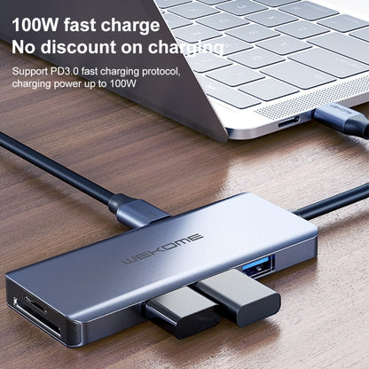 WK WP-U136 7 In 1 Type-C / USB-C Multifunctional Docking Station - USB HUB by WK | Online Shopping UK | buy2fix