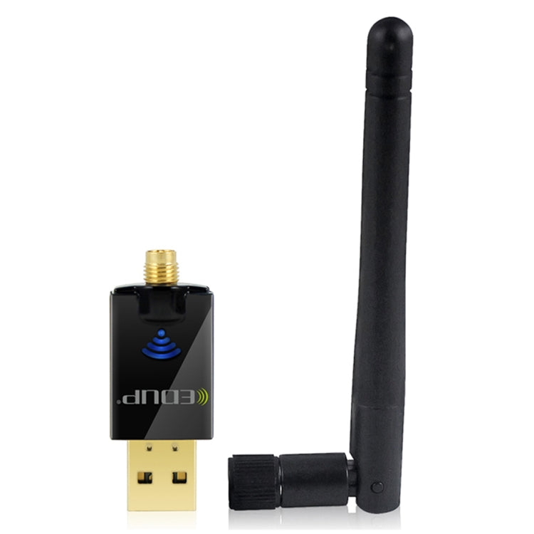 EDUP EP-DB1607 600Mbps 2.4GHz & 5GHz Dual Band Wireless Wifi USB 2.0 Ethernet Adapter Network Card - USB Network Adapter by EDUP | Online Shopping UK | buy2fix