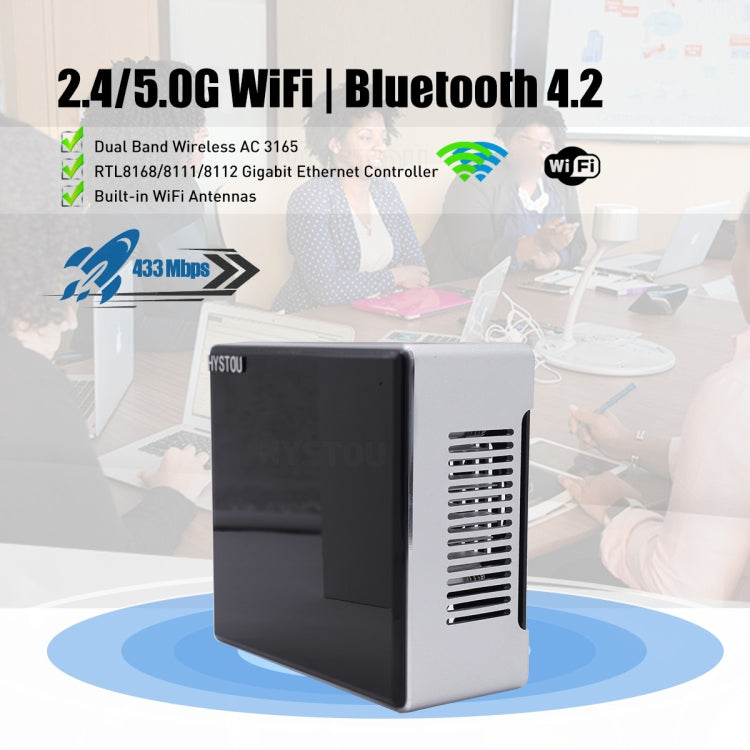 HYSTOU M5 Windows 7/8/10 / WES7/10/Linux System Mini PC, Intel Core i7-1165G7 Quad Core 8 Threads up to 4.7GHz, 16GB RAM+512GB SSD, US Plug - Windows Mini PCs by HYSTOU | Online Shopping UK | buy2fix