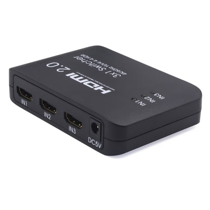 AYS-31V20 HDMI 2.0 3x1 4K Ultra HD Switch Splitter(Black) - Switch by buy2fix | Online Shopping UK | buy2fix