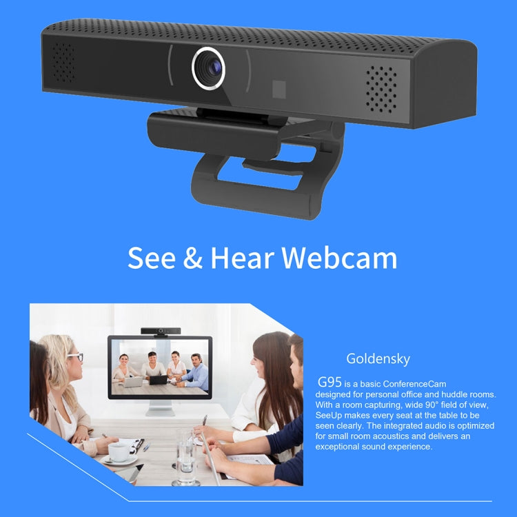 G95 1080P 90 Degree Wide Angle HD Computer Video Conference Camera - HD Camera by buy2fix | Online Shopping UK | buy2fix