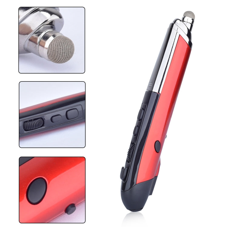 PR-08 6-keys Smart Wireless Optical Mouse with Stylus Pen & Laser Function (Red) - Computer & Networking by buy2fix | Online Shopping UK | buy2fix