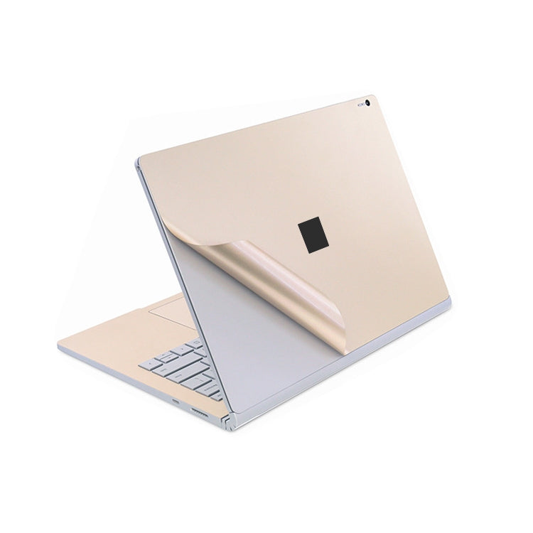 4 in 1 Notebook Shell Protective Film Sticker Set for Microsoft Surface Book 2 15 inch(Gold) - Computer & Networking by buy2fix | Online Shopping UK | buy2fix