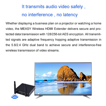 Measy FHD686-2 Full HD 1080P 3D 2.4GHz / 5.8GHz Wireless HD Multimedia Interface Extender 1 Transmitter + 2 Receiver, Transmission Distance: 200m(AU Plug) - Set Top Box & Accessories by Measy | Online Shopping UK | buy2fix