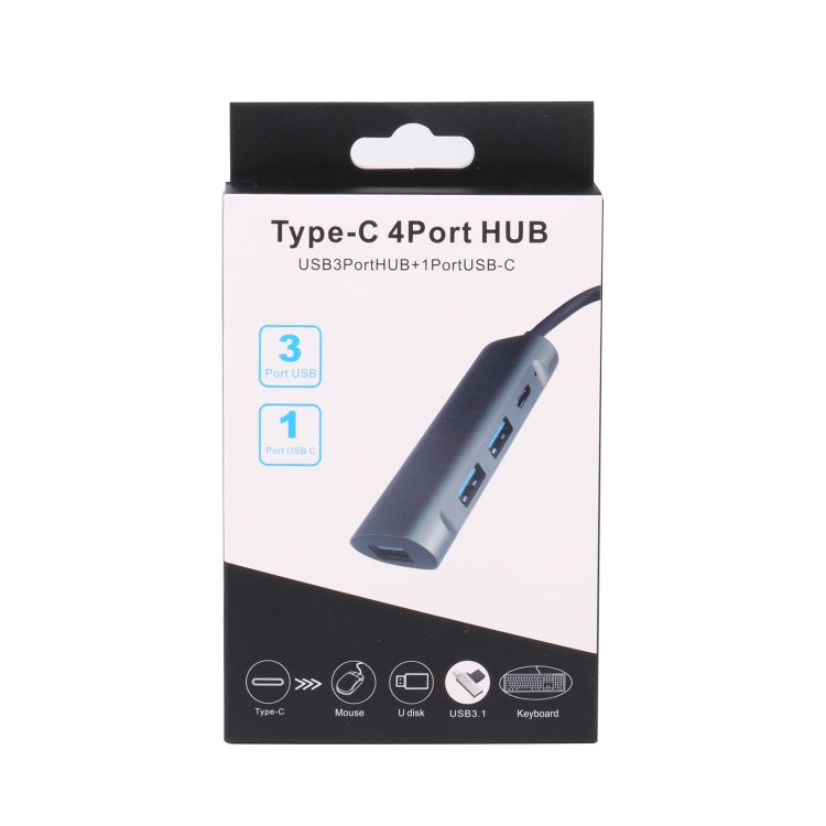 T-811 4 in 1 USB-C / Type-C to 3 USB 3.0 + USB-C / Type-C Ports HUB Docking Station - Computer & Networking by buy2fix | Online Shopping UK | buy2fix