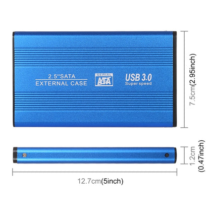 Richwell SATA R2-SATA-1TGB 1TB 2.5 inch USB3.0 Super Speed Interface Mobile Hard Disk Drive(Blue) - External Hard Drives by Richwell | Online Shopping UK | buy2fix