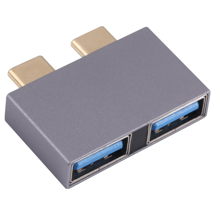 2 x USB Female to 2 x USB-C / Type-C Male Adapter - Computer & Networking by buy2fix | Online Shopping UK | buy2fix