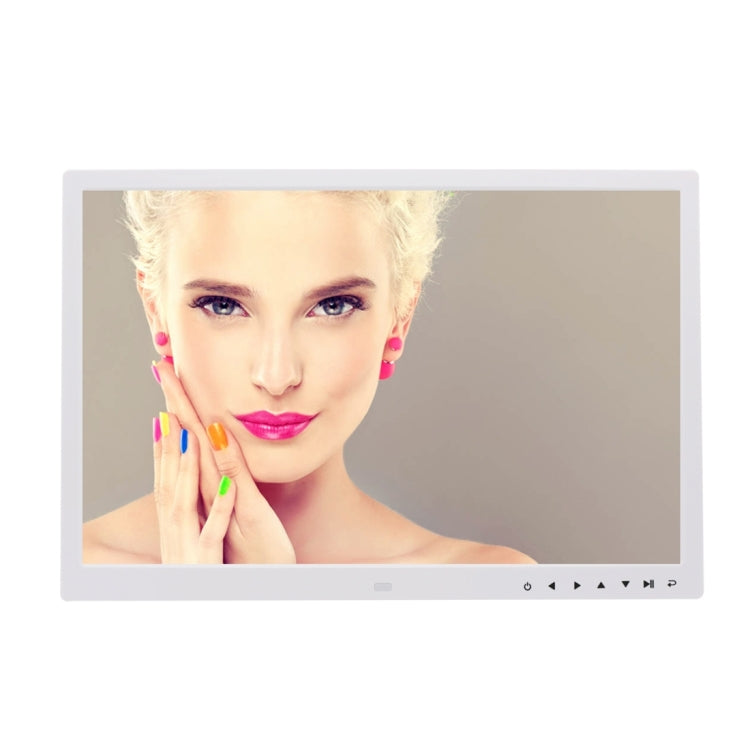 17.0 inch LED Display Digital Photo Frame with 7-keys Touch Button Control / Holder / Remote Control, Allwinner Technology, Support USB / SD Card Input / OTG, US/EU/UK Plug(White) - Consumer Electronics by buy2fix | Online Shopping UK | buy2fix