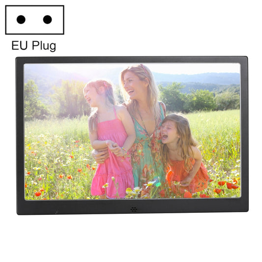 HSD1504 15.4 inch LED 1280x800 High Resolution Display Digital Photo Frame with Holder and Remote Control, Support SD / MMC / MS Card / USB Port, EU Plug(Black) - Consumer Electronics by buy2fix | Online Shopping UK | buy2fix