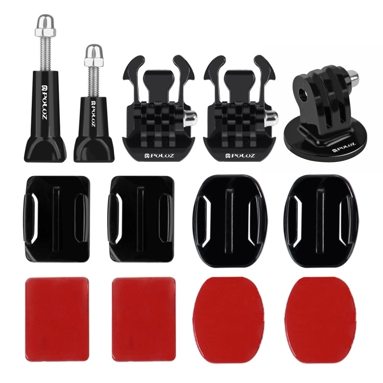 PULUZ 24 in 1 Bike Mount Accessories Combo Kits (Wrist Strap + Helmet Strap + Extension Arm + Quick Release Buckles + Surface Mounts + Adhesive Stickers + Tripod Adapter + Storage Bag + Handlebar Moun ... /3 /2 /1, DJI Osmo Action and Other Action Cameras - DJI & GoPro Accessories by PULUZ | Online Shopping UK | buy2fix