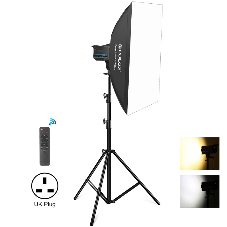 PULUZ 120W Photo Studio Strobe Flash Light Kit with Softbox Reflector & Tripod(UK Plug) - Shoe Mount Flashes by PULUZ | Online Shopping UK | buy2fix