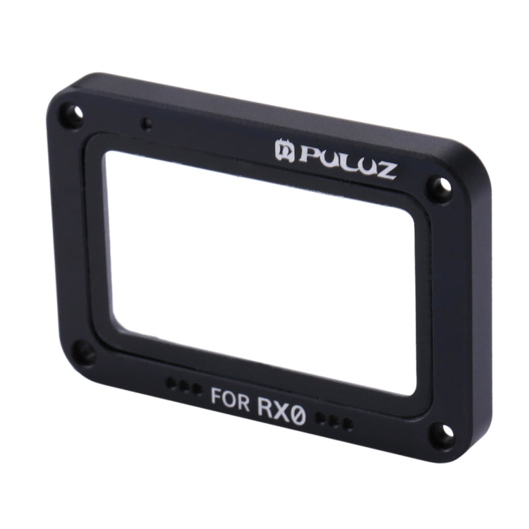 PULUZ Aluminum Alloy Flame + Tempered Glass Lens Protector for Sony RX0 / RX0 II, with Screws and Screwdrivers(Black) - Lens Cover by PULUZ | Online Shopping UK | buy2fix